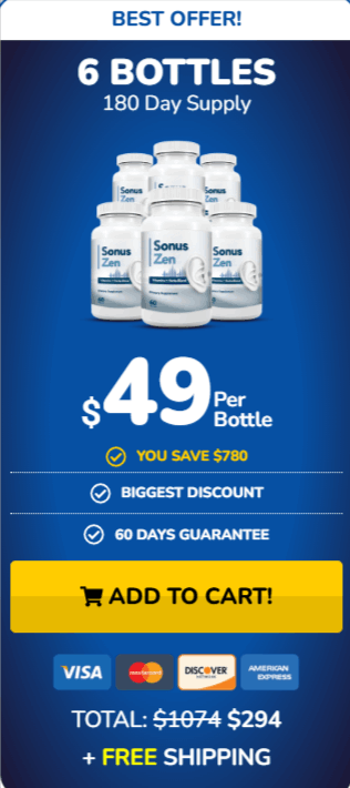 SonusZen  price 6 bottle